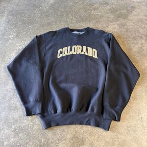 Steve & Barry's Y2K Colorado Crewneck Sweatshirt Black Men's Medium